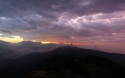 황령산에서...