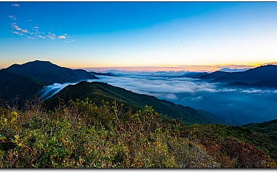 지리산의 아침