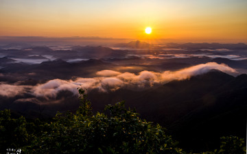 낙조대의 아침~~ - 대둔산