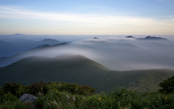 덕유산_지리산 천왕봉이 보이는