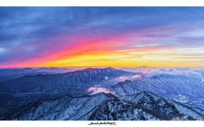 남덕유산 여명