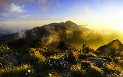 촛대봉에서 바라본 천왕