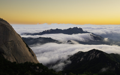 만경대에서 바라본 도봉산