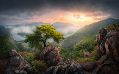 가을이 오는 제비봉