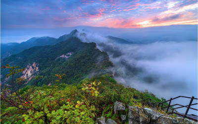 관음봉에서 바라본 삼불봉 !!!