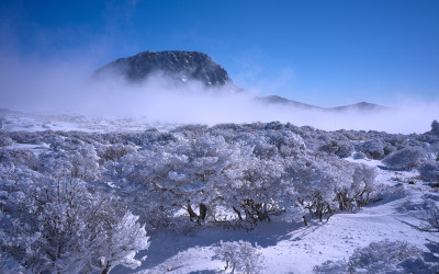 한라산 설경