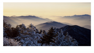 지리산 반야봉의 겨울