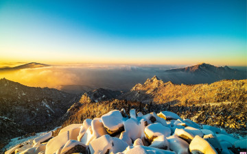 설악 귀때기청봉 설경