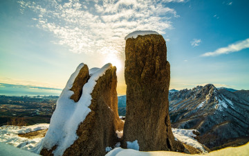 성인대에서의 일출