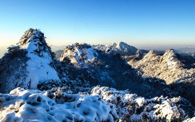도봉산의 설경!