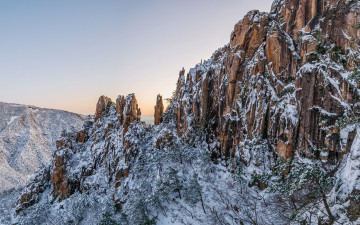 베틀바위의 설경