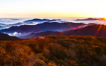 중봉에서바라본 일출