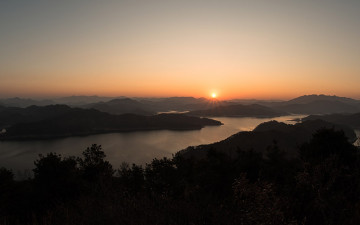 노고산성에서본 대청호