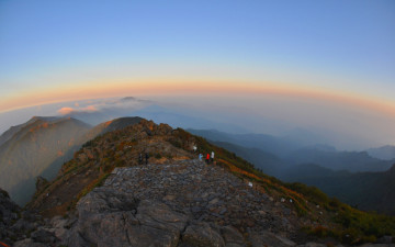 지리산 천왕봉의 아침.