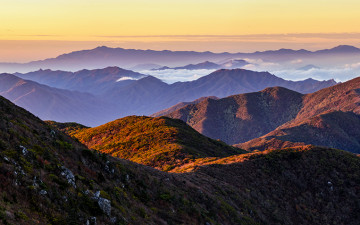 지리산 주 능선을 보다!
