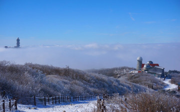 소백산 천문대 설경