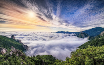 설악의 양떼구름