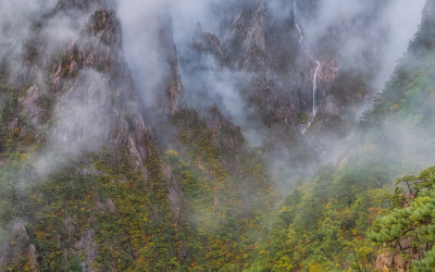선녀의 비단옷 토왕성폭포