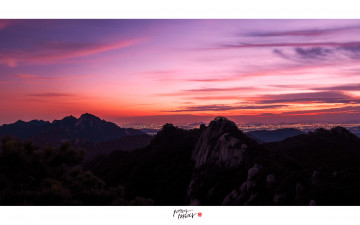 도봉산 일몰후..