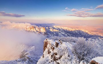 월출산 겨울아침