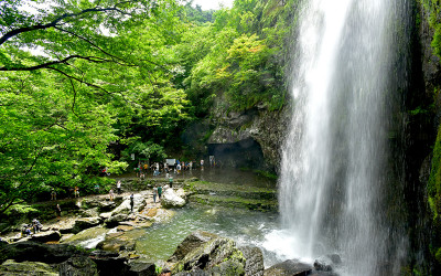 금오산 대해폭포