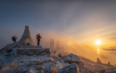 함백산 설경 일출