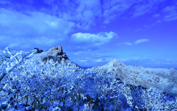 월출산 설경. - 월출산