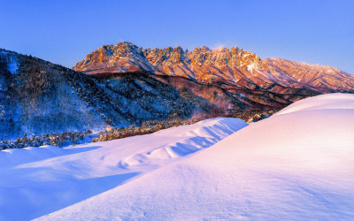 울산바위 설경