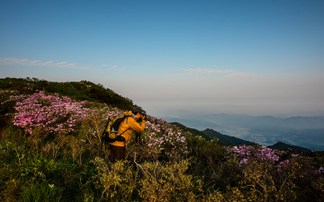 철쭉을 담는 열정의 작가님! - 덕유산