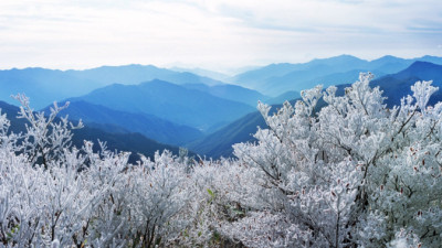 지리산 설경